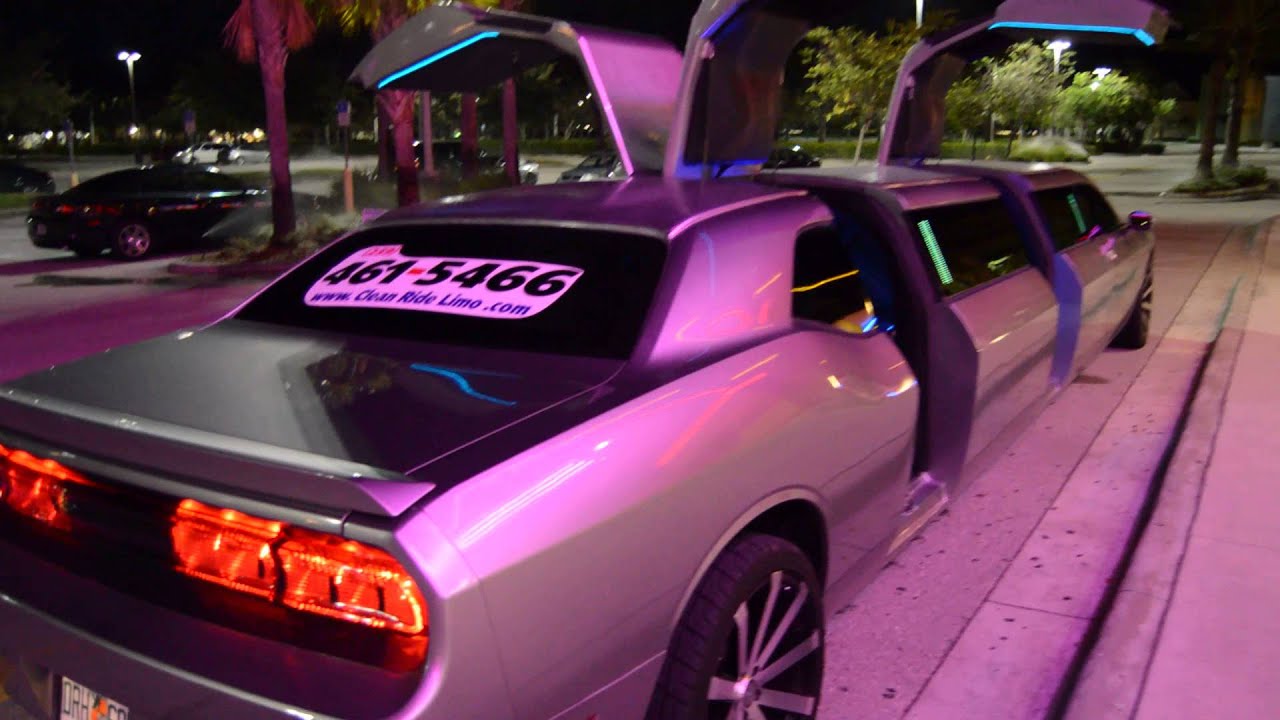New Dodge Challenger Limo Clean Ride Limo  drive, doors open, interior 2