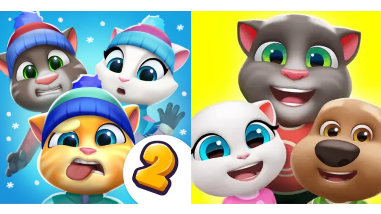 1vs 2 in my talking tom friend 