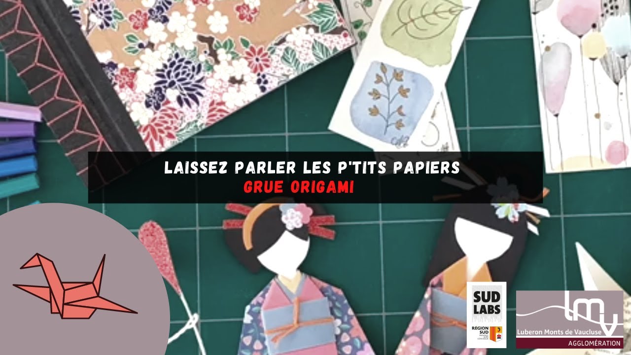 Défi mille grues en origami // Tuto réalisé par Nathalie, bibliothécaire