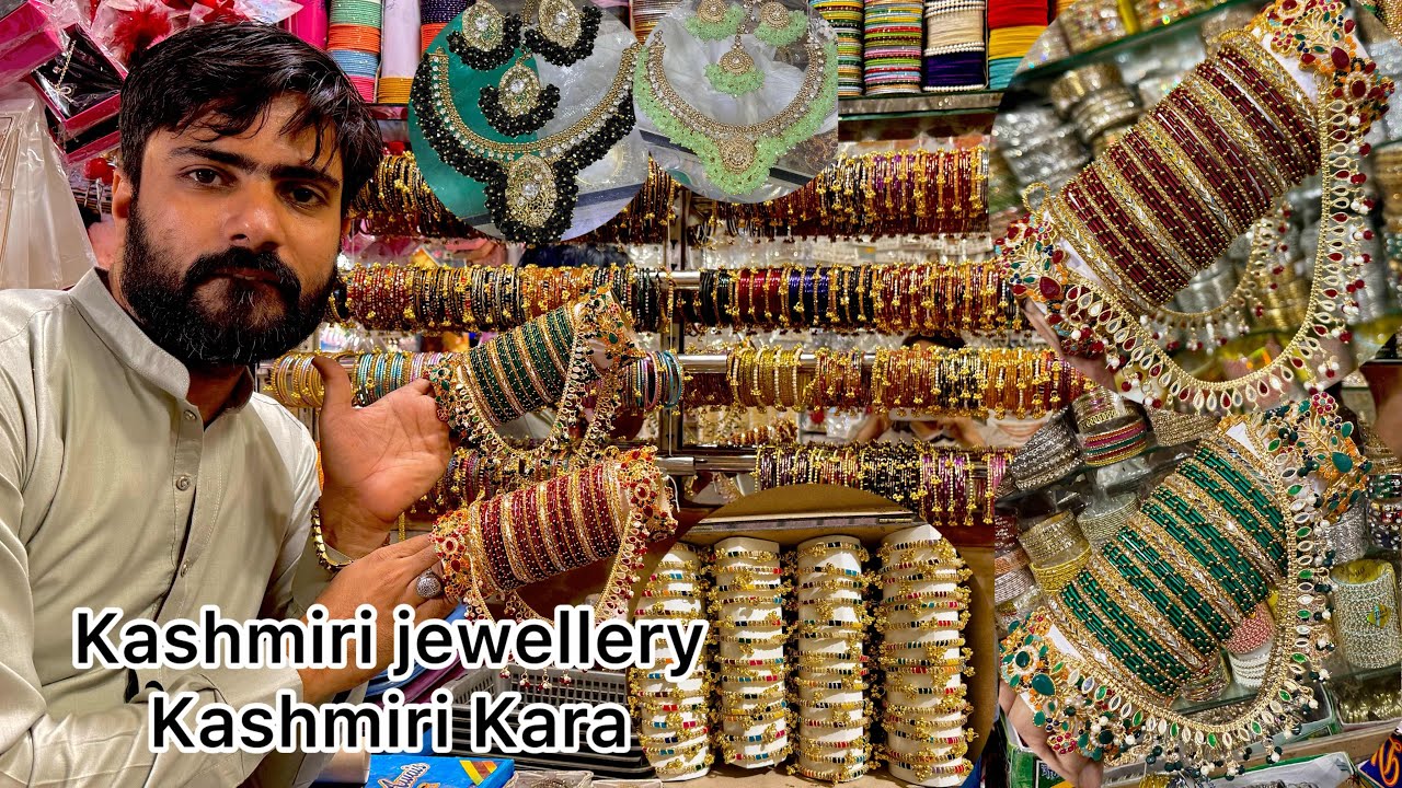 Kashmiri bangles rain drop bangles Kashmiri jewellery manjoos jewellery set rings gold plated 150 