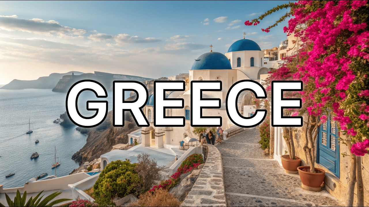 Greece 4K Walking Tour 🇬🇷 | Beautiful City Walk with Sea & Mountains | Real Greek Life