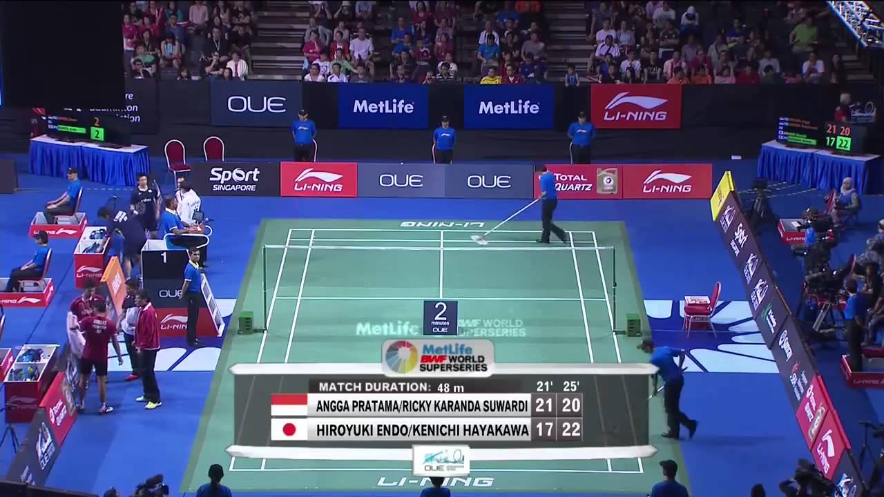 SF   2015 Singapore Super Series   Angga Pratama Ricky Karanda Suwardi vs Hiroyuki Endo Kenichi H