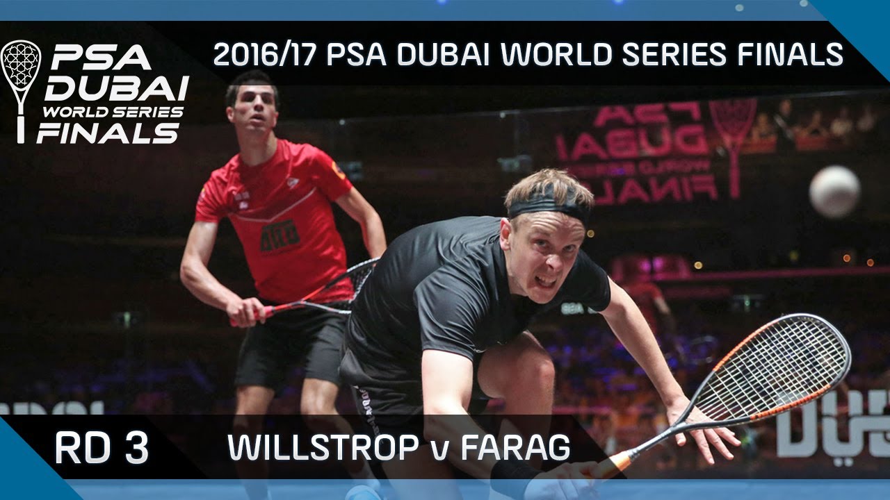 Squash: Willstrop v Farag - Rd 3 - PSA Dubai World Series Finals 2016/17