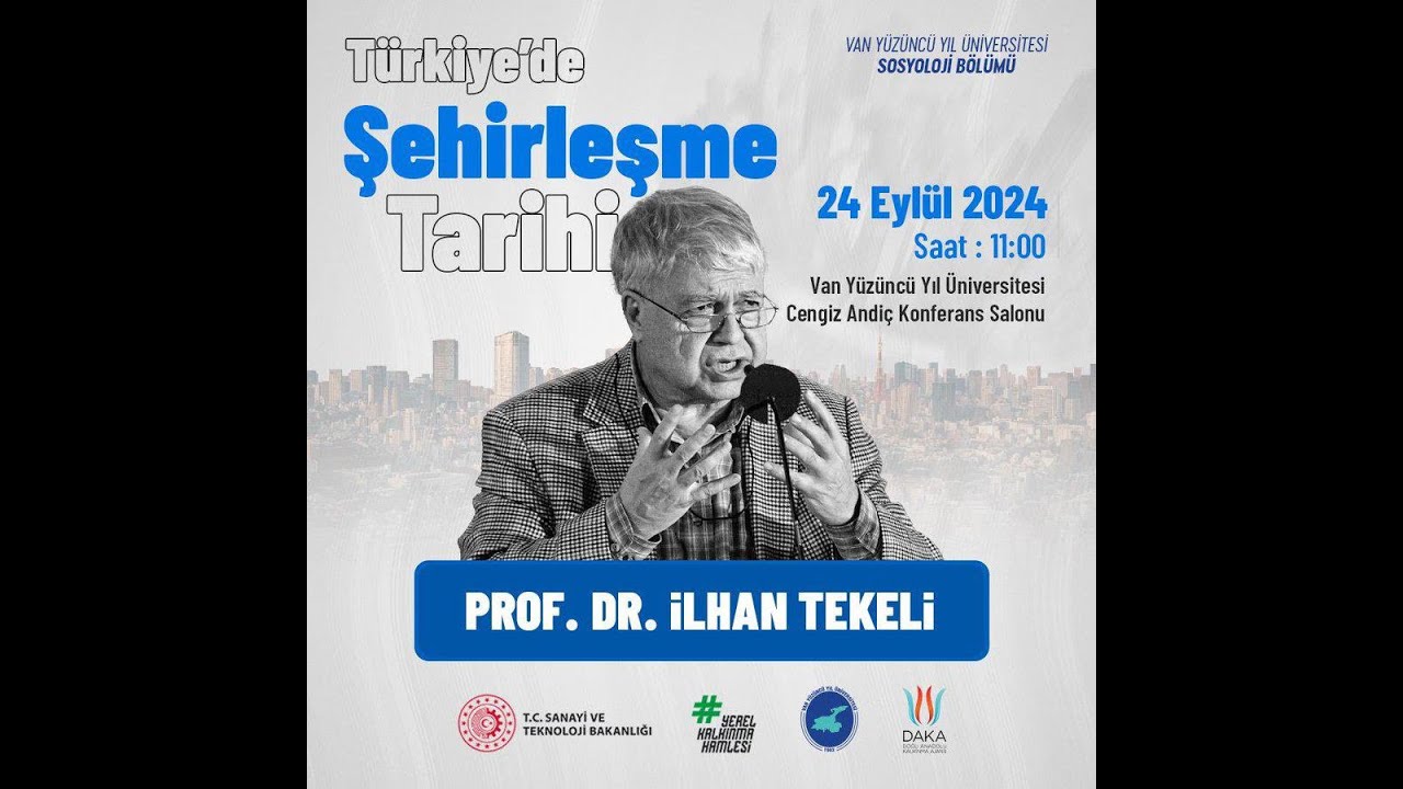Türkiye'de Şehirleşme Tarihi Prof. Dr. İlhan TEKELİ