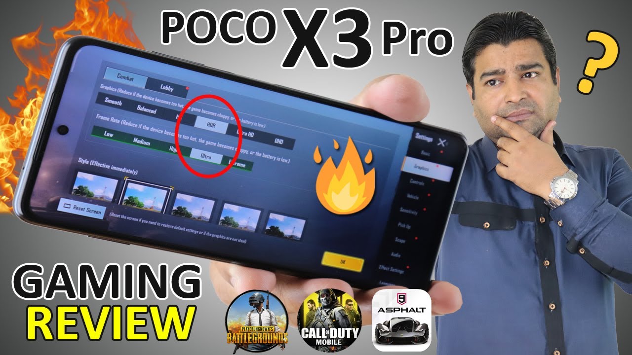 Poco X3 Pro PUBG Test - Heating Test - Battery drain Test, Gyro, Poco X3 Pro gaming review 🔥