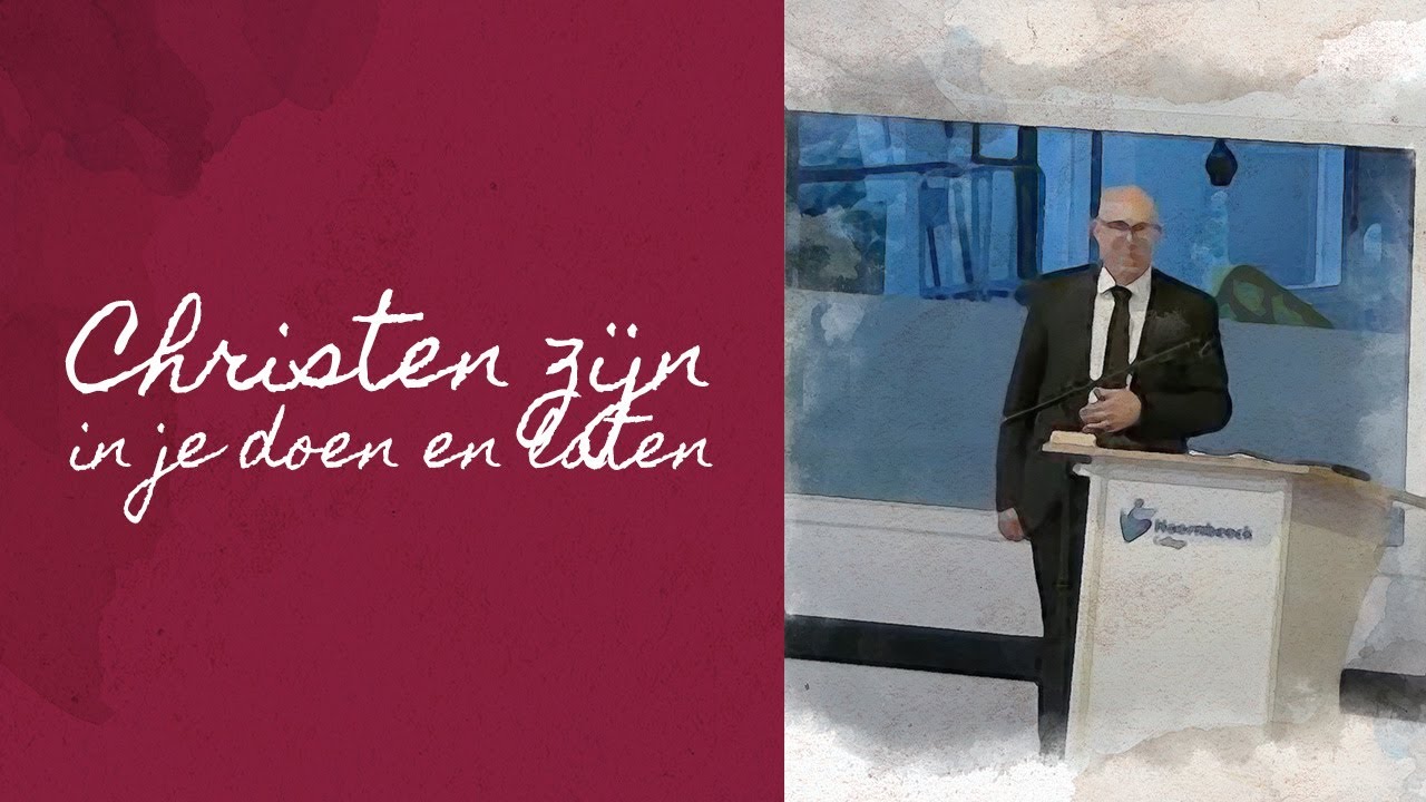 Ds. J. Beens over christen zijn in je doen en laten | Zin-in JBGG