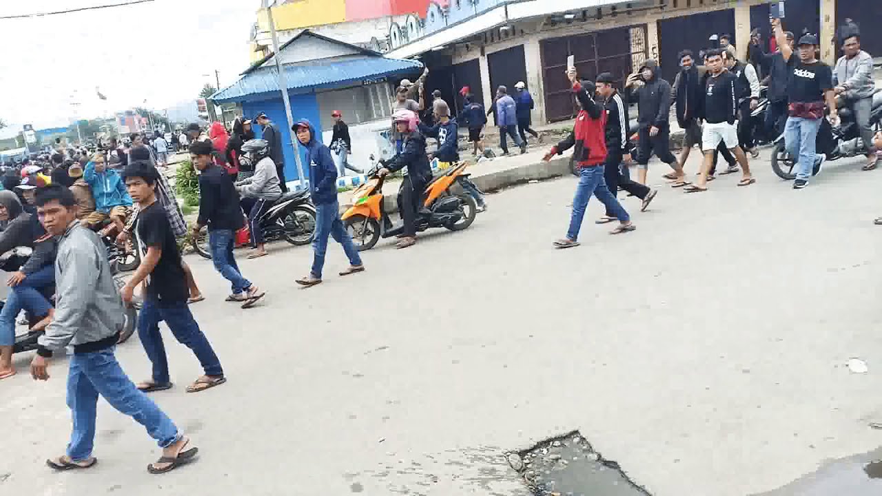 VIRAL..! Begini jadinya Warga pendatang di PAPUA wamena bersatu