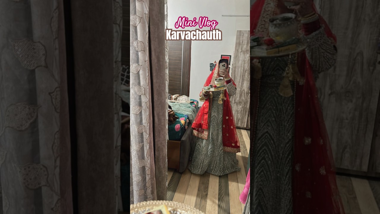 Mini vlog - A day in my life Karvachauth Special ❤️🫰 #karvachauth #minivlog