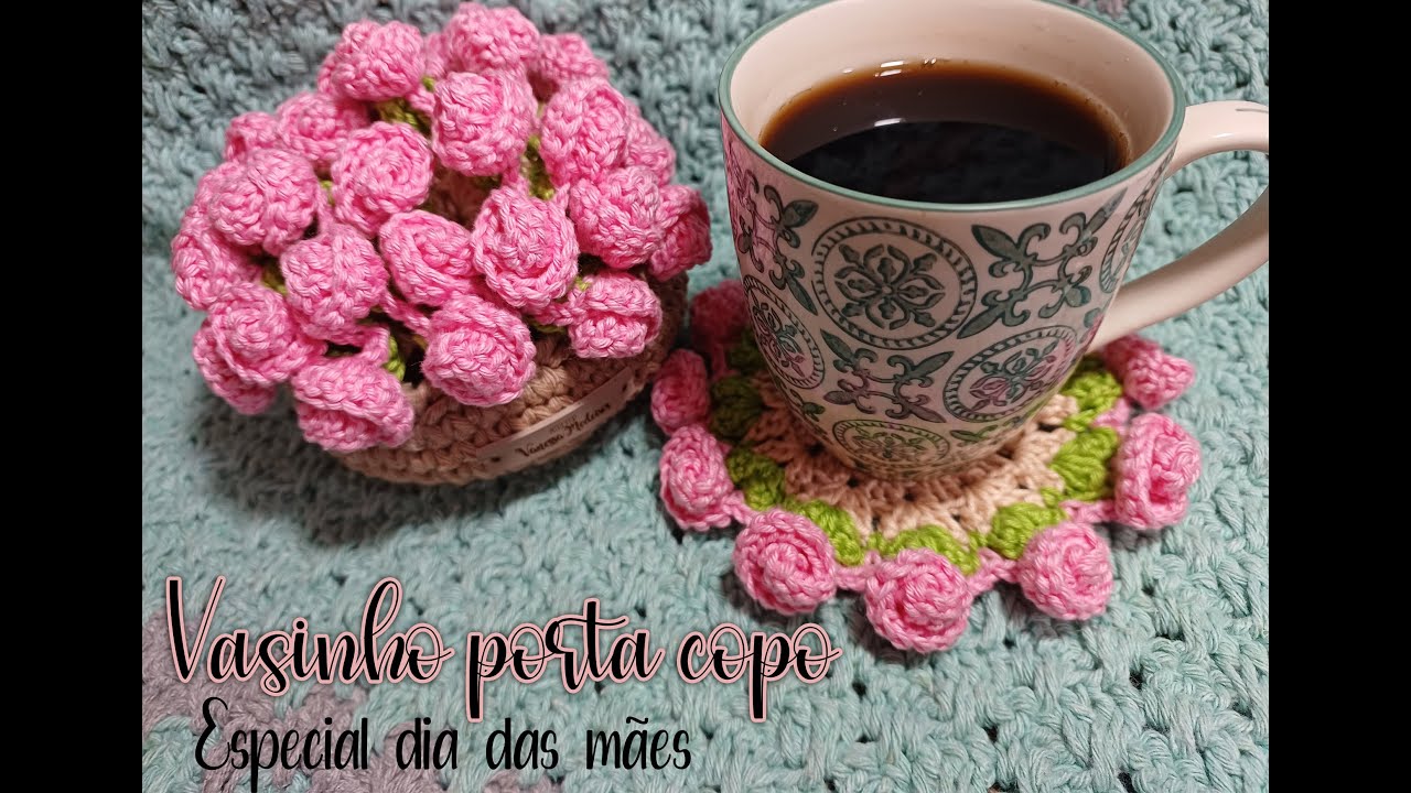 Vende muito! Especial dia das mães! vasinho porta copos ! fácil de fazer.