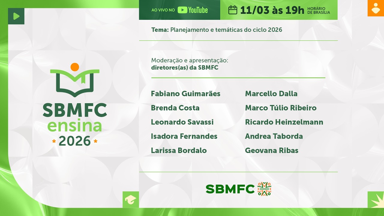 SBMFCensina 2026 – Planejamento e temáticas do ciclo 2026