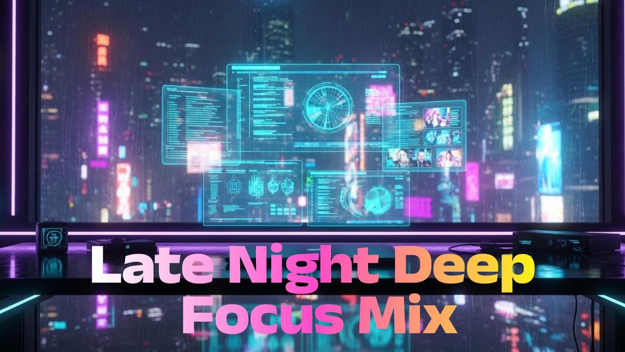 Late Night Deep Focus Mix • Calm Officewave & Chillpop Blend