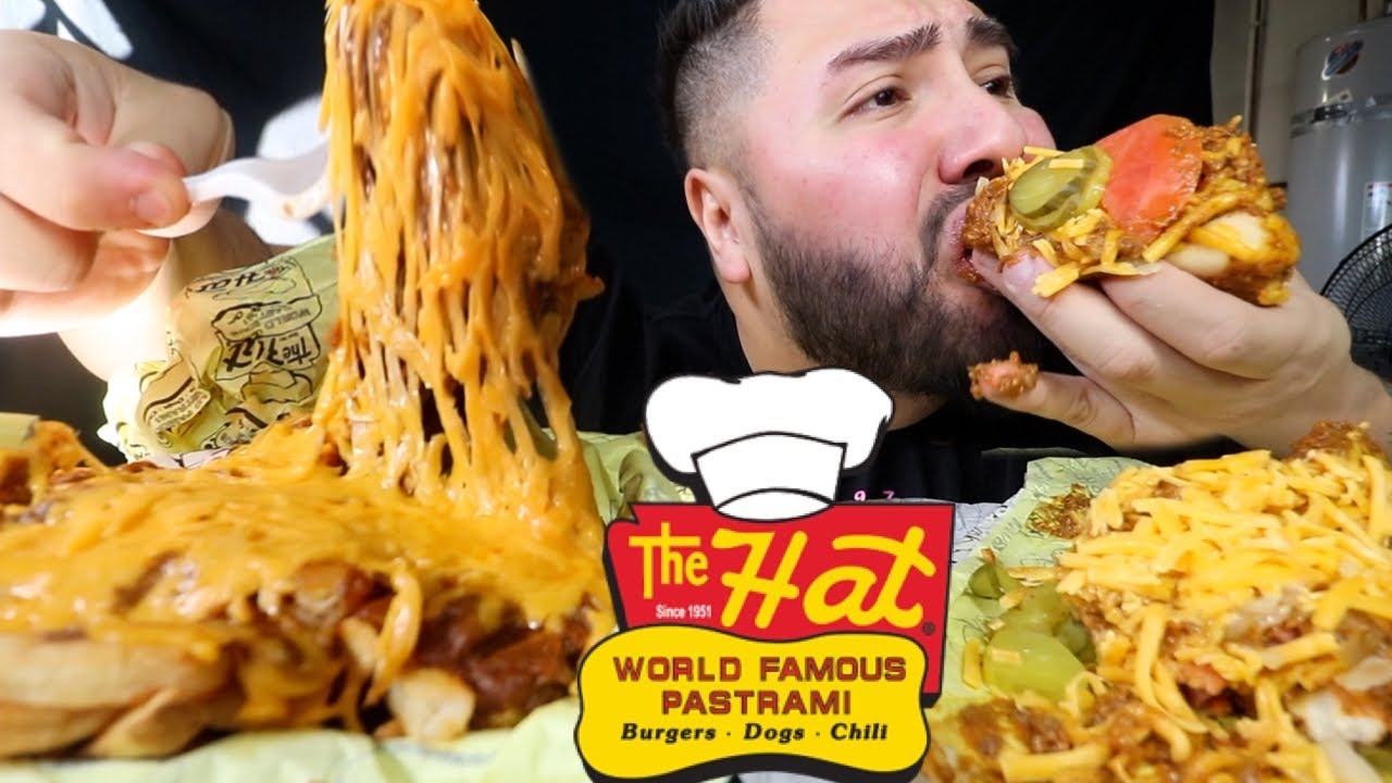 CHILI CHEESE FRIES + CHILI CHEESE DOG + DOUBLE CHEESEBURGER MUKBANG