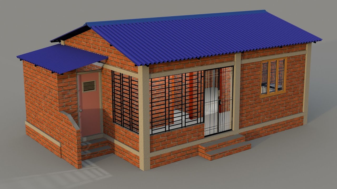 Beautiful Tin Shed House Design | 2 Bedroom Low Budget Home Design | 24x17 Tin Set House Idea
