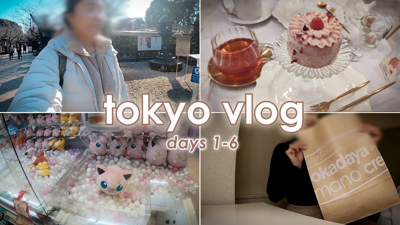 TOKYO VLOG | Ueno Park, Okadaya Craft Haul, Meiji Jingu, Claw Machine Win, Sompo Art Museum & Food