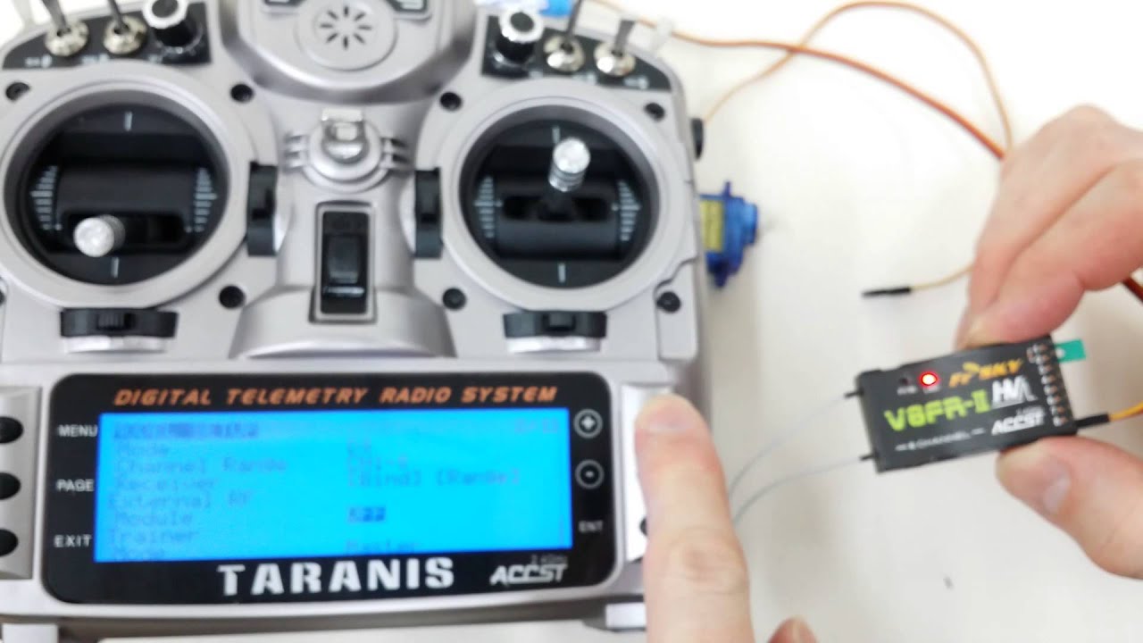 How to bind FrSky V8FR-II to Taranis X9D