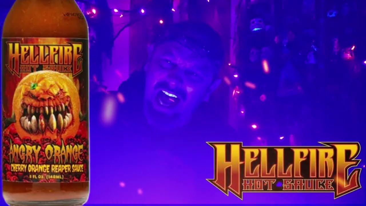 ANGRY ORANGE CAROLINA REAPER HOT SAUCE BY WWW.HELLFIREHOTSAUCE.COM 