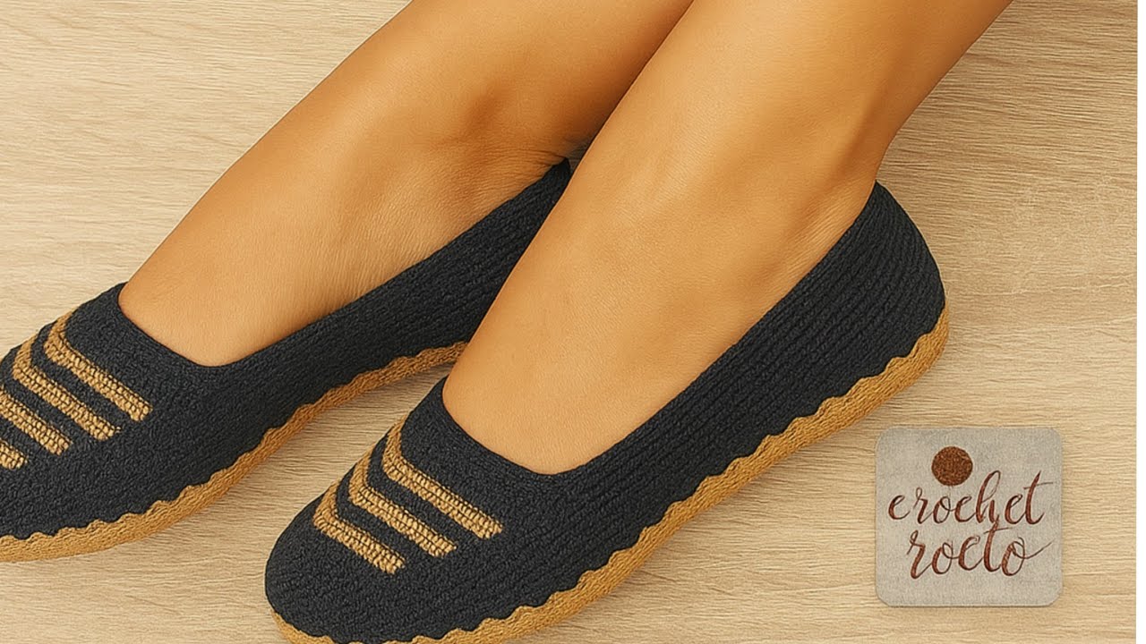¡Teje estos Hermosos Zapatos a Crochet PASO A PASO! 👣 Fáciles, cómodos y modernos