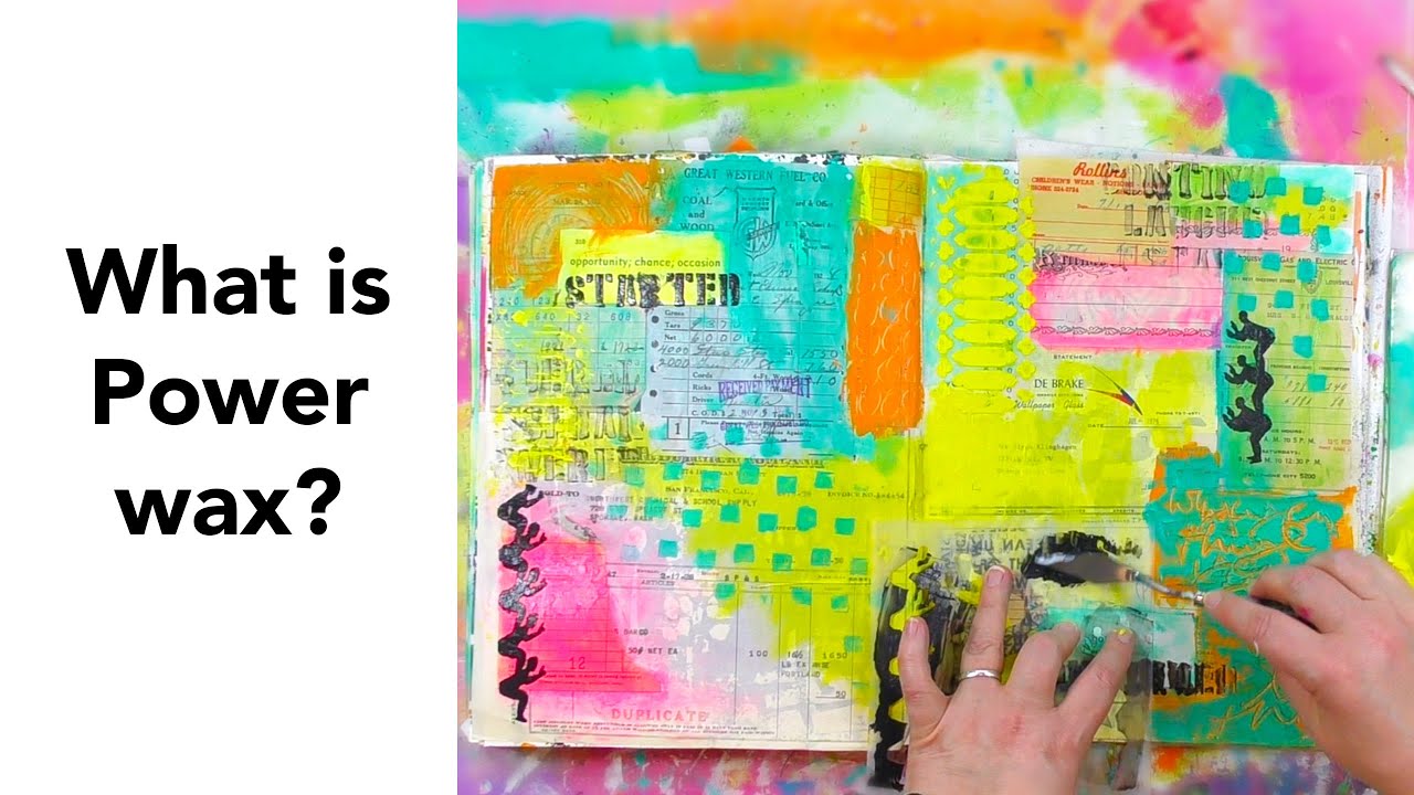 What is Powerwax and how to use it in an art journal