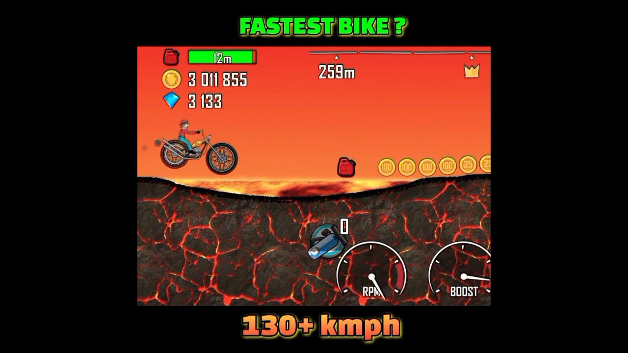 Hill Climb Racing : FASTEST BIKE 🔥