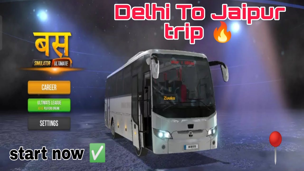 BUS SIMULATOR ULTIMATE INDIA FIRST GAMEPLAY | BEST BUS SIMULATOR GAMES FOR ANDROID |Delhi To Jaipur|