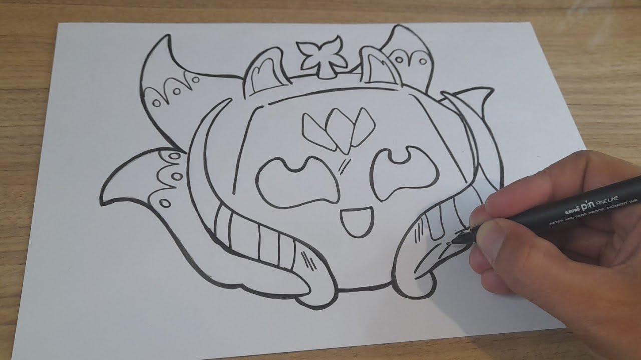 COMO DESENHAR A FRUTA KITSUNE BLOX FRUITS ROBLOX