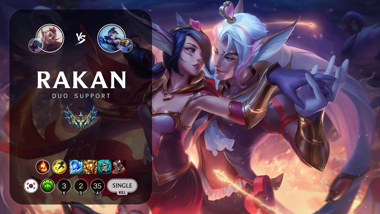 Rakan Support vs Ashe - KR Challenger Patch 14.3