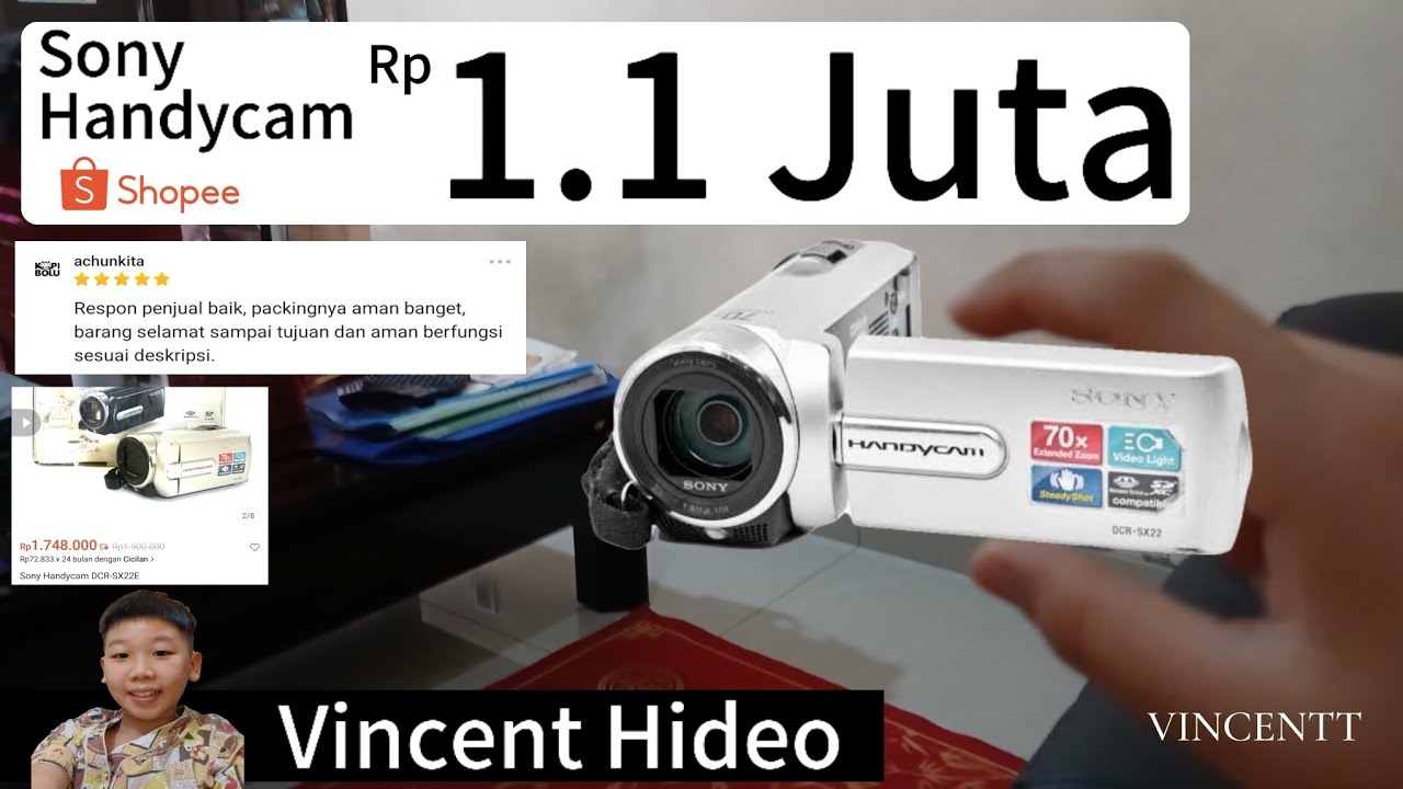 🔴PULSET ORIGINAL ‼️ 🔥 | BAPAKKU BELI SONY HANDYCAM DCR-SX22E DARI TOKO | WORTH IT ? | VINCENTT