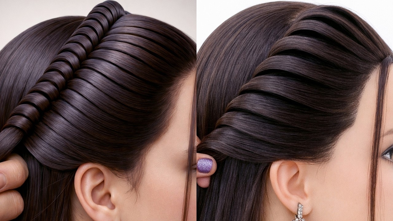 Very Easy Hairstyle - Beautiful Hairstyle For Girls | Trendy Hairstyle | Hairstyle For Bridesmaid