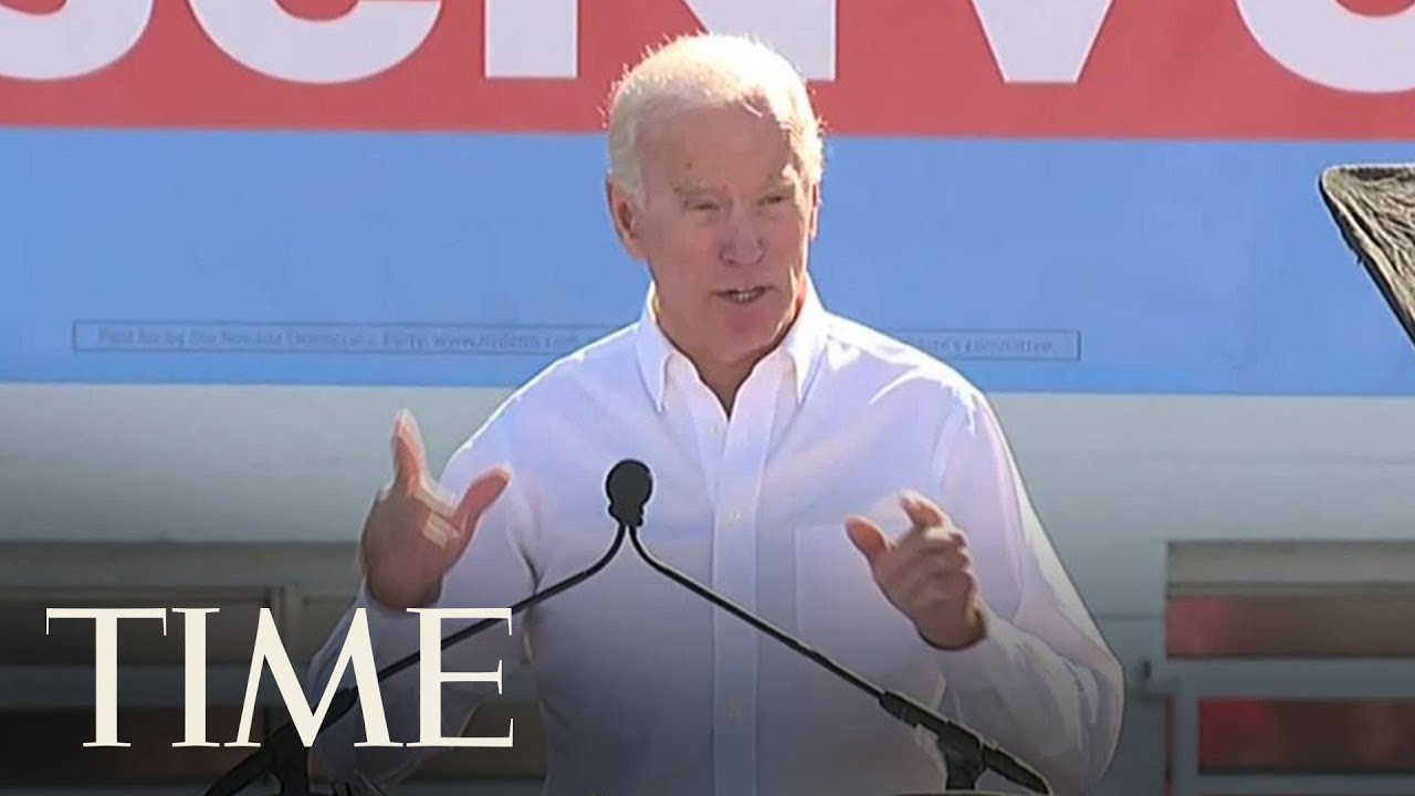 Former Vice President Joe Biden Says President Donald Trump Is 'Shredding' American Values | TIME