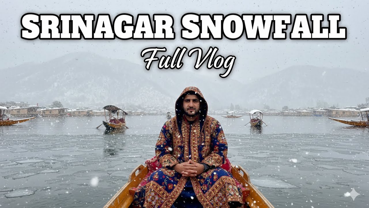 Kashmir Trip : Srinagar Snowfall Full vlog | #srinagarsnowfall #kashmirtrip #snowfallupdate #dallake