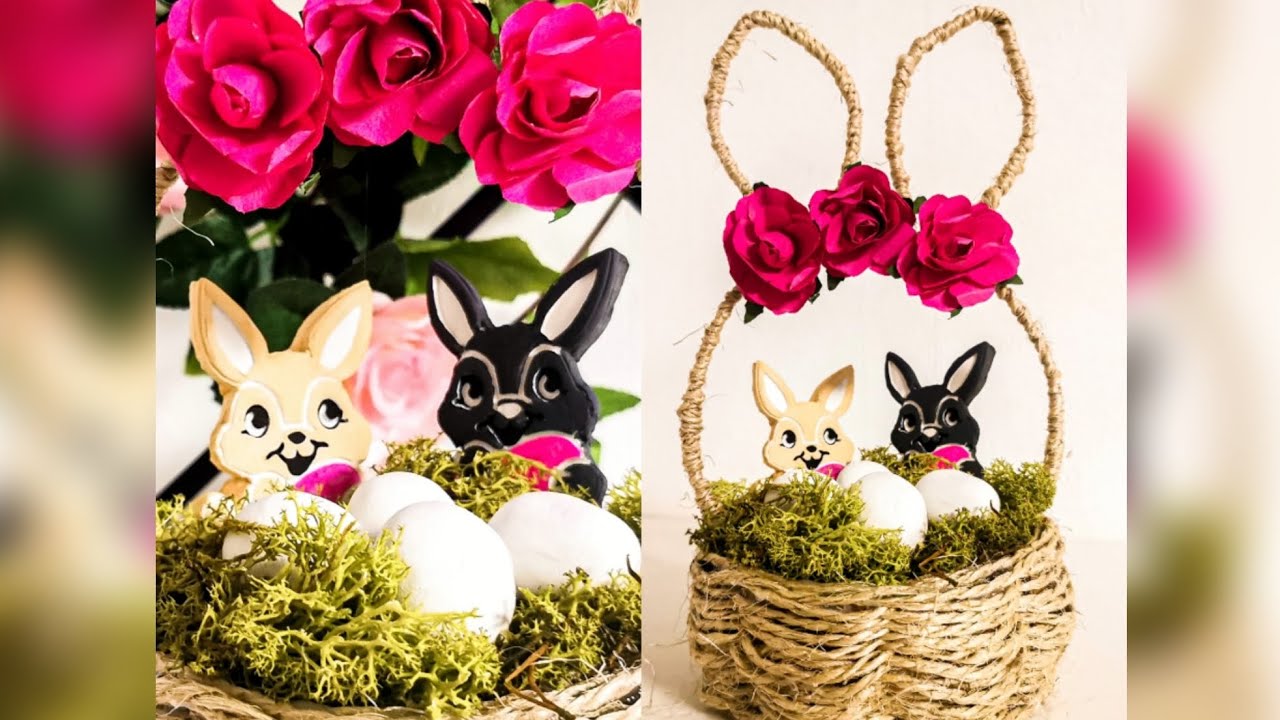 DIY Osterkorb aus Karton und Draht (inkl. Hundeattacke 😂)
