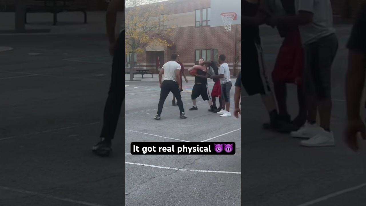 STREET BALL Be Physical Asf😈😤 #viral #nba #shorts #short #shortvideo #shortsfeed #fight #omg