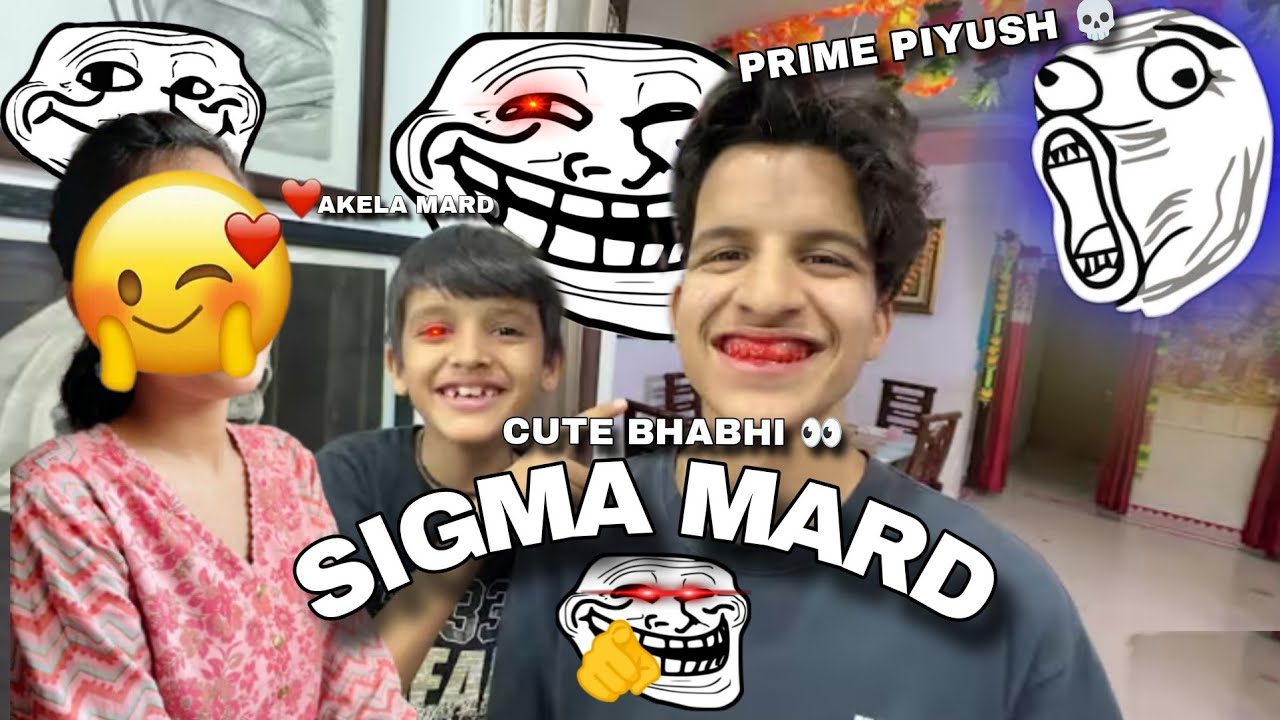 GHAR SIGMA MARD 🗿 KUNALI JOSHI 😎 GHAR KA DON 😏 @souravjvlogs @piyushjocgaming