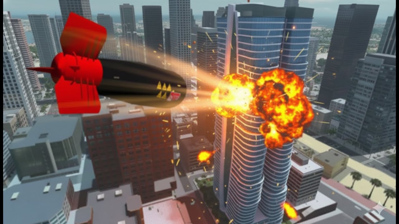 NUCLEAR AND DEADLY BOMBS VS A BIG CITY — TEST IN GARRY’S MOD BOOOOOM!