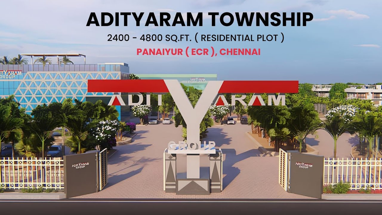 Adityaram Township Phase I | Premium Residential Plots on ECR, Panaiyur, Chennai |  99406 14444