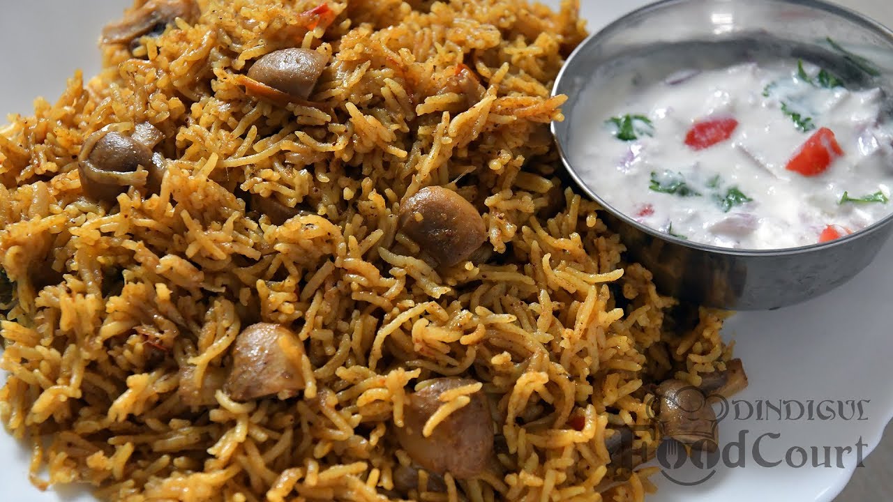 Mushroom Biryani Recipe/ Mushroom Pulao/  Lunch Box Recipe