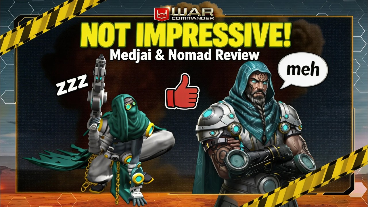 WAR COMMANDER | TESTING NEW UNIT NOMAD (LVL 20) AND HERO MEDJAI (LVL 20) | NOT IMPRESSIVE | KT TEAM