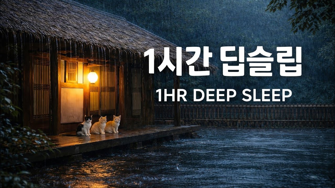 [ASMR] 빗소리 힐링 1시간 | 깊이 잠들게 하는 자연의 소리 | 1 Hours Rain Sounds for Deep Sleep