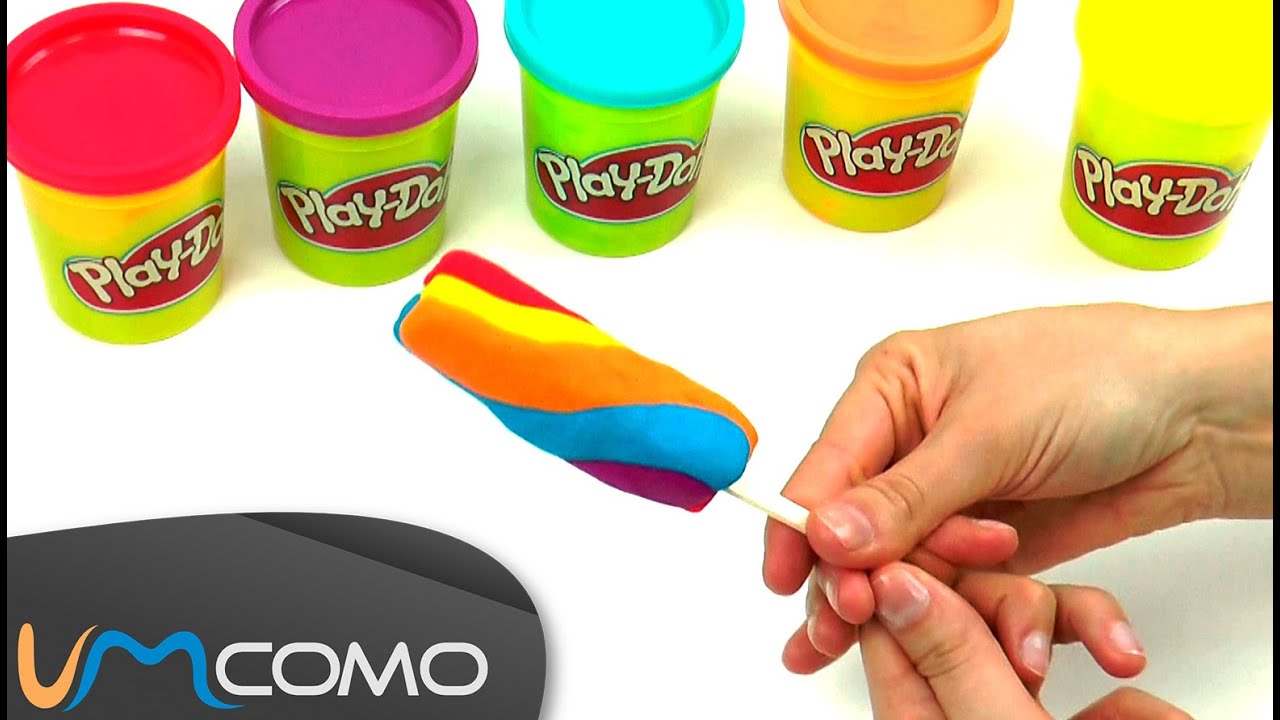 Sorvete Colorido - Tutorial Simples em Massinha Play-Doh