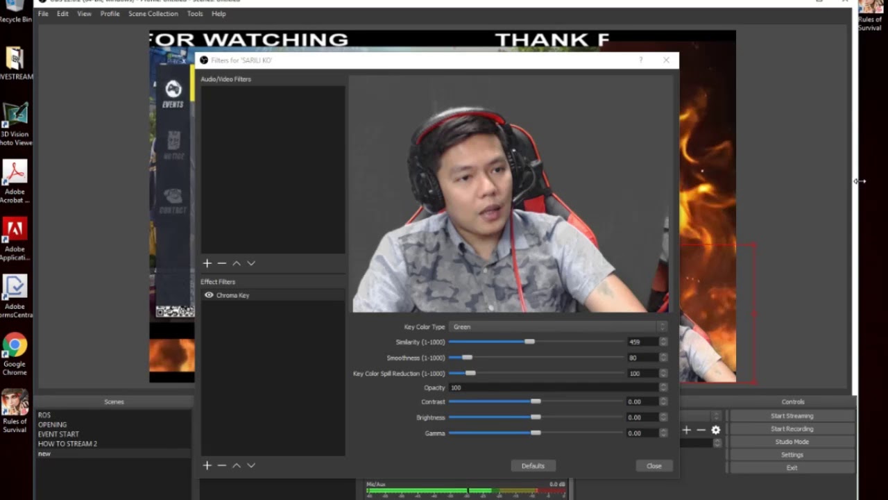 How to stream in facebook live using OBS. (tagalog)