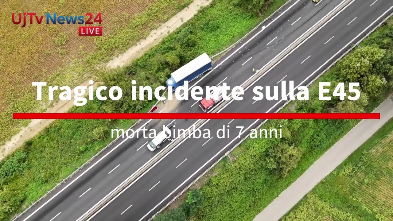 Tragico incidente sulla E45 morta bimba di 7 anni   Realizzato con Clipchamp
