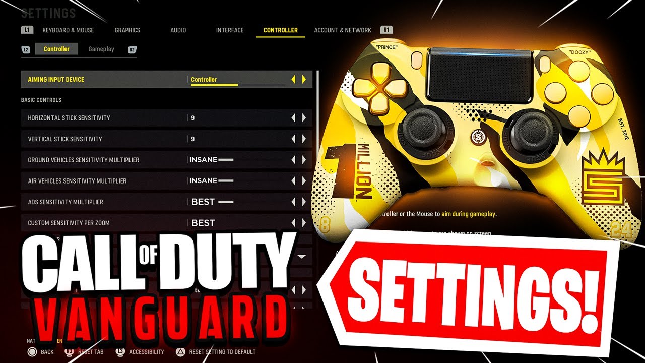 The BEST SETTINGS for PC & CONSOLE in Call of Duty VANGUARD | (Graphics, Controller)