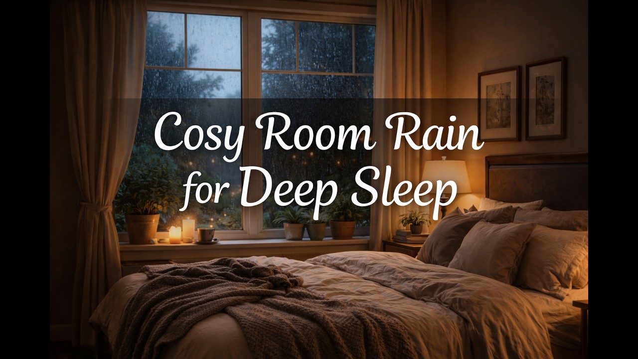 Cosy Room Rain for Deep Sleep | No Talking | 8 Hours