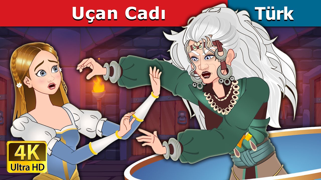 Uçan Cadı | The Flying Witch in Turkish |  @TurkiyaFairyTales