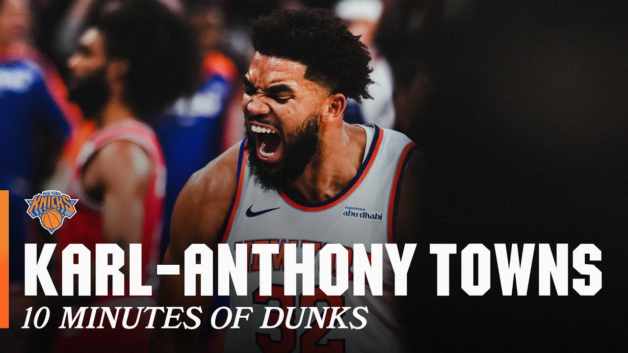 10 minutes of Karl-Anthony Towns making DUNKS
