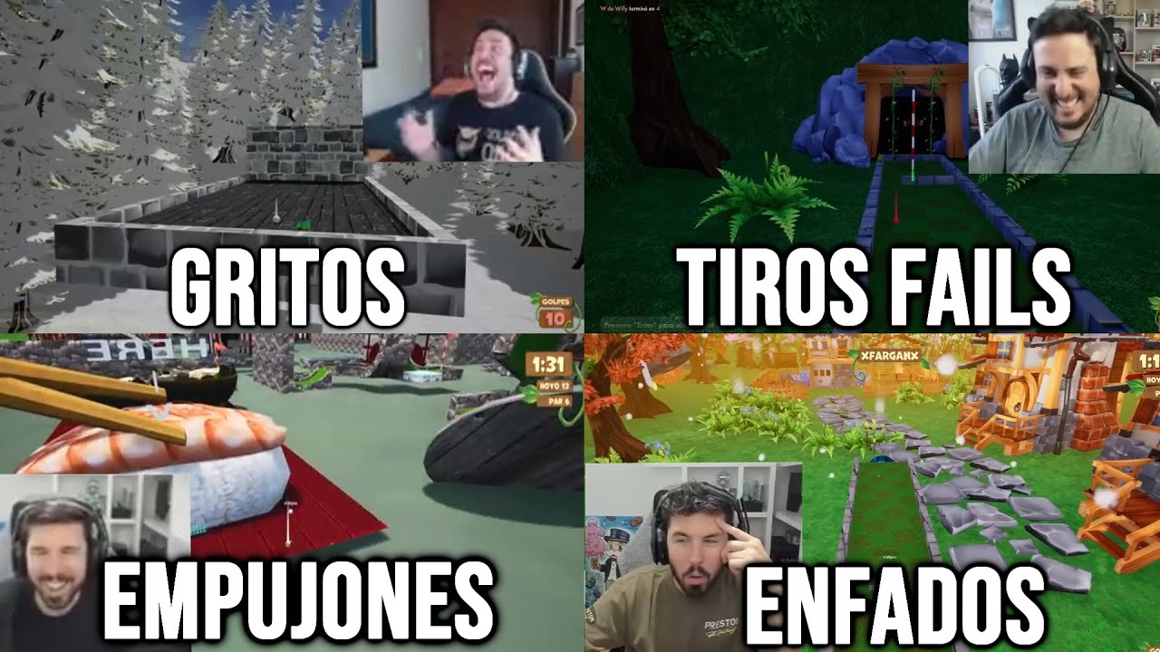 GRITOS| TIROS FAILS| EMPUJONES| ENFADOS EN GOLF IT #4
