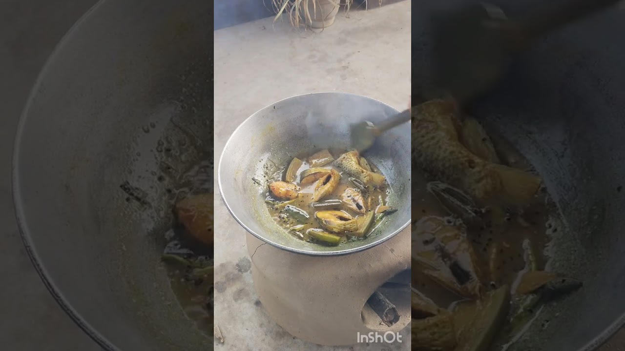 ইলিশ মাছ বেগুন দিয়ে 
