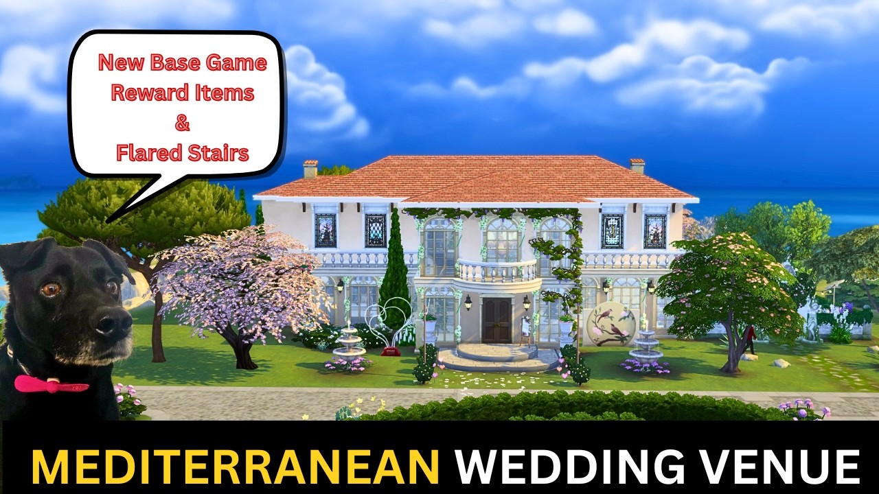 🌿 Mediterranean Wedding Venue | Sims 4 Build | Lost Legacies Event Items Showcase