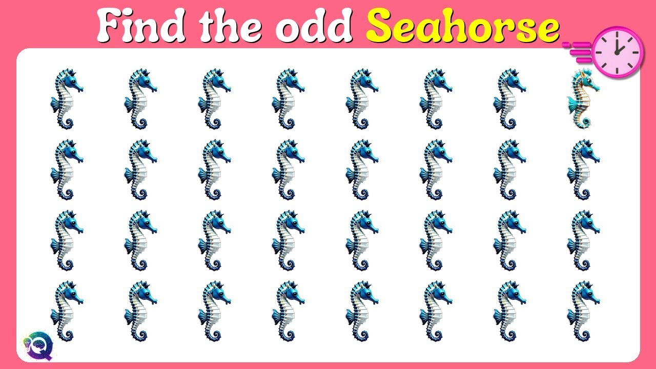 🐬 Find the Odd Fish 🐟! | 30 Emoji Puzzles | Easy to Hard Challenge 🔥 | Quizity