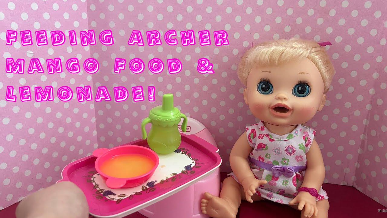 Feeding My Baby Alive Archer Mango Food & Lemonade (Requested)
